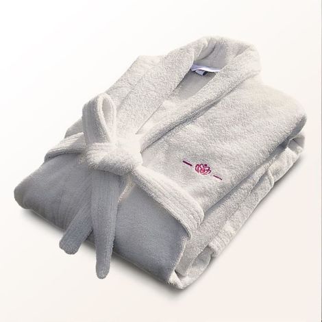 Peignoir - LE TEMPS D'UN BAIN - Taille XL - 100% Coton 500g/m² - Doux, Absorbant, Unisexe - Ecru (1/5)