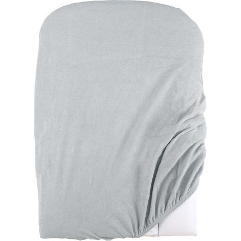 Housse de matelas à langer éponge Gris Perle 50x75 cm