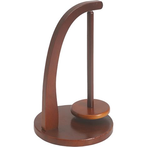 Porte-pelotes en bois - Porte-pelotes - Organisateur de laine - Bobine de laine - Marron (1/4)