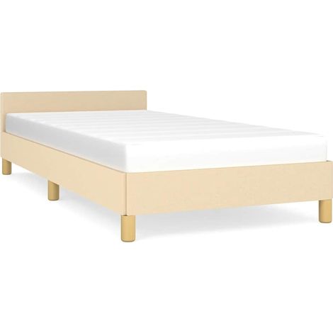 Maison Exclusive - Bettgestell ohne Matratze Creme 100x200 cm Sto (1/5)