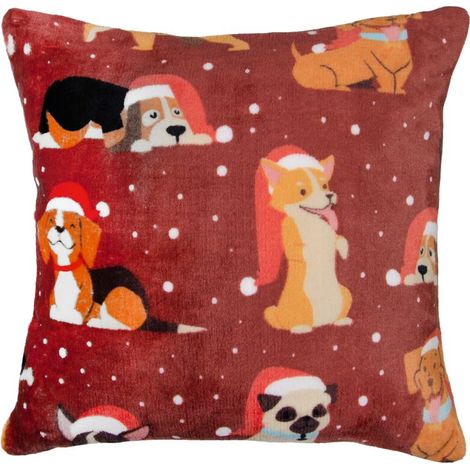 Federa natalizia 40x40 Winter Fellows Red Dogs
