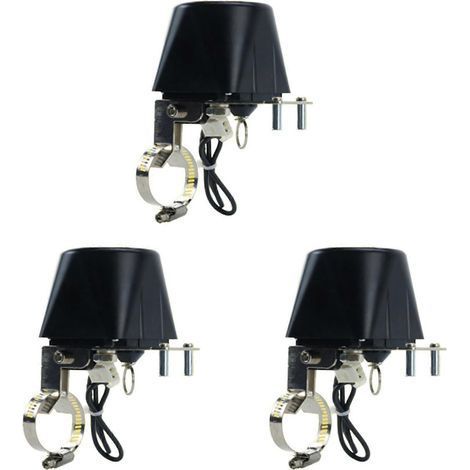 3X Vanne de manipulation automatique électrique pour conduite de gaz DN15 DN20 pour alarme gaz/eau, vanne d'arrêt à bille 12V (A) (1/4)