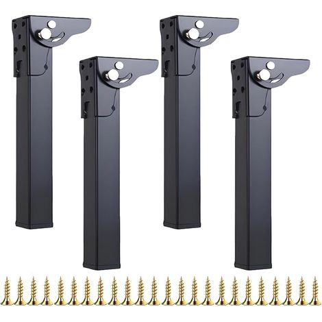 4pcs Folding Table Legs, 30cm Folding Table Legs, Metal Folding Table Legs, for Folding Table, TV Stand, Coffee Table, Desk, Dining Table, DIY Furniture (1/2)