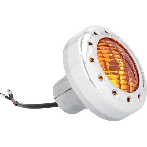 Retro-Motorradscheinwerfer DC12V 4200K Abblend-/Fernlicht, hohe Helligkeit, universell verchromt (1/5)