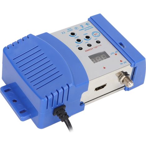 Modulateur RF portable HDM68L, interface multimédia HD Plug and Play vers modulateur RF, prise secteur 90-240 V.