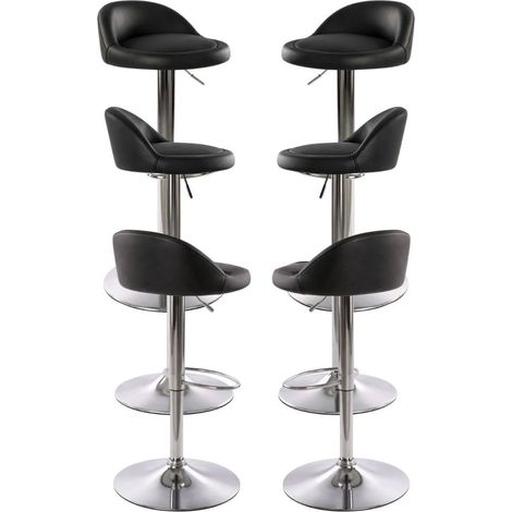 Packs Taburetes Cocina - Pack 6 Taburetes Cirkus - Negro (1/4)