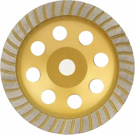 Disque diamanté de 180 mm pour le ponçage du béton, du granit et de la pierre. Meuleuse de surface professionnelle.
