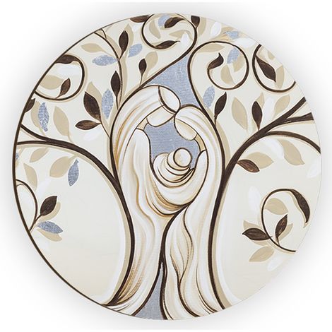 Lupia - Calamita, MAGNETI Legno Set da 24 PEZZI D.4,5 cm ALBERO FAMIGLIA decorazione stampata, segnaposto ricordino regalo, bomboniera confettata, pensierino anniversario, amore e famiglia, Matrimonio (1/4)