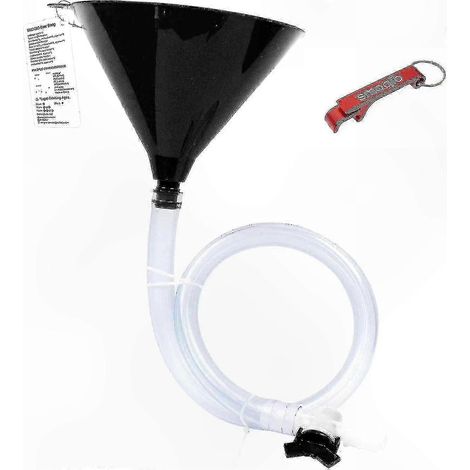 Entonnoir à boire double avec valve et décapsuleur, qualité supérieure, 1 unité (1/5)