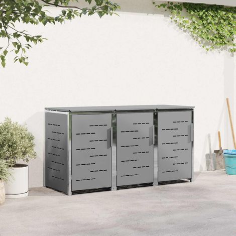 Teenpull – Mülltonnenbox Edelstahl Grau (1/5)