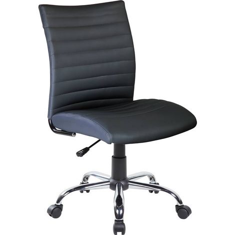 Silla con Ruedas - Sillón de Oficina Gris