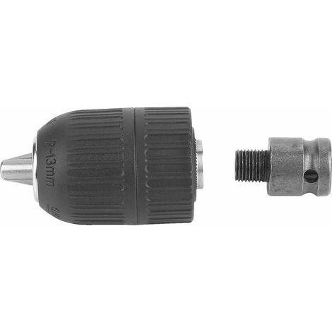 2-13 mm 1/2"-20UNF Kunststoff-Schnellspannbohrfutter mit 1/2"-Bohrfutteradapter für Schlagschrauberumrüstung (1/4)