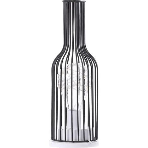 Lampe de table LED, lampe de lecture, veilleuse, lampe de chevet, lampe de bureau, éclairage de salon, style rétro en fer, décoration intérieure, D (1/5)