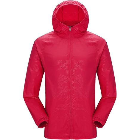 Veste coupe-vent imperméable ultra-légère anti-UV avec capuche, homme et femme, idéale pour sports outdoor et randonnée (1/3)