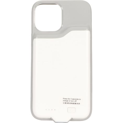 Étui batterie externe 5500mAh 6,7 pouces pour iPhone 12 Pro Max blanc - Chargeur de secours avec bloc d'alimentation portable (1/5)