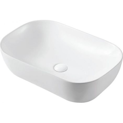 Vasque rectangulaire MILOS à poser sur un meuble de bain 60x39x14,5 cm-Blanc-39 --