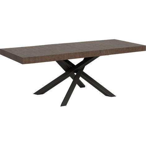 Tavolo allungabile 90x160/264 cm Volantis Premium Noce telaio Antracite (1/5)