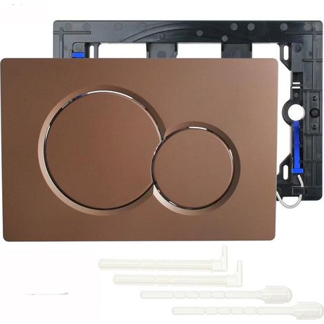 Plaque de commande WC Geberit Sigma01 – Finition bronze – Dimensions 247 x 165mm – Double chasse d'eau 3/6L
