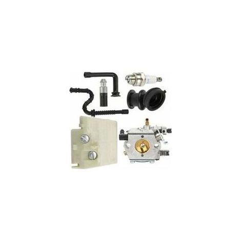 Kit carburateur pour Stihl 026 MS260 MS240 240, équipé d'un carburateur Walbro WT-194, de bougies d'allumage, d'un filtre à air et d'un moteur TRIMEC. (1/4)
