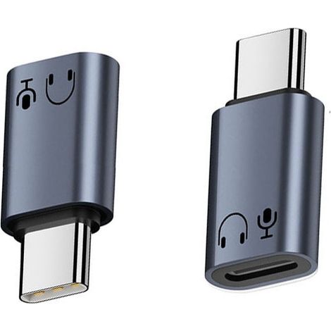Adaptateur Lightning Femelle vers USB-C Mâle en Aluminium - Écouteurs HiFi (1/5)