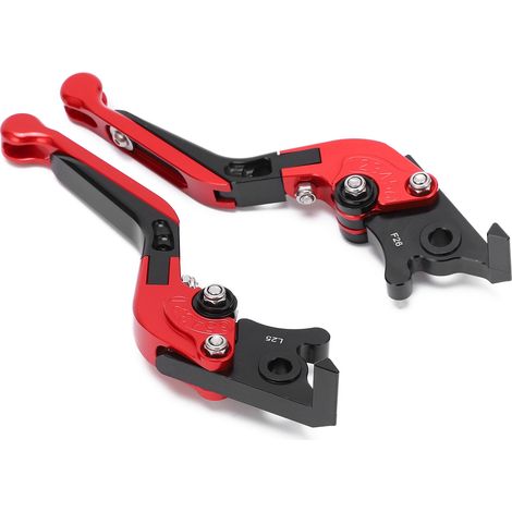 Levier de frein avant et arrière pour moto YAMAHA NMAX 155 (2015-2021), paire de leviers de frein rouges, accessoires de remplacement motocross et pit bike, pièces de rechange hautes performances. (1/5)