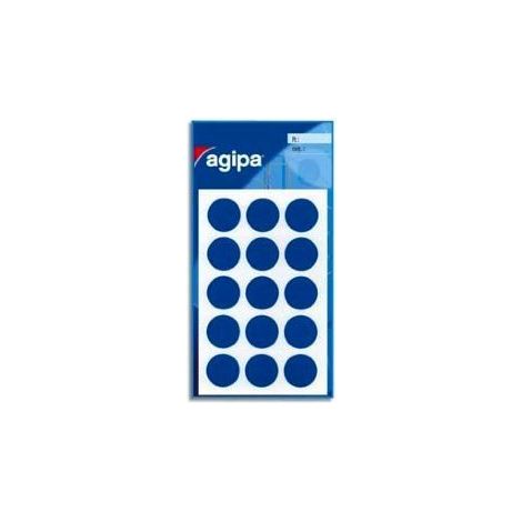 Pastilles rondes - AGIPA - 19mm - couleur bleu