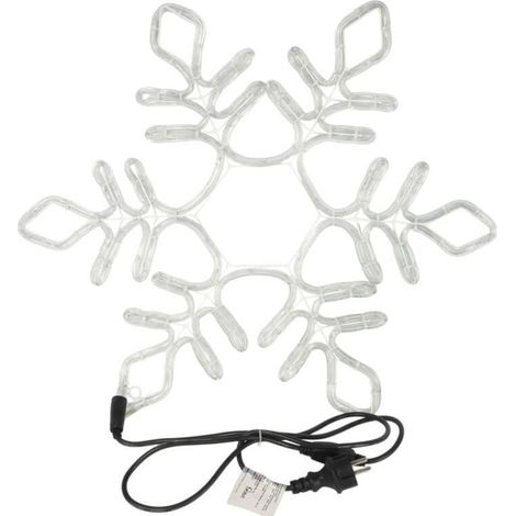 Weihnachtsdekoration mit LED-Lichterkette – Schneeflocke 56 cm (1/5)
