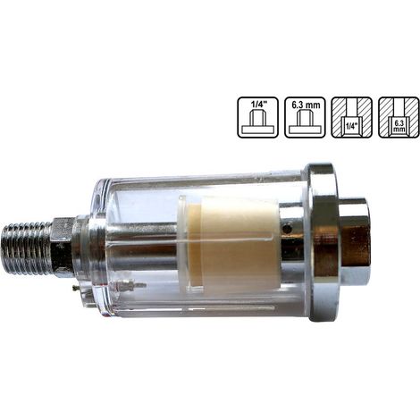 1/4" Druckluft-Wasserabscheider Mini Filter Luftfilter Wasserabscheider Abscheider (1/5)
