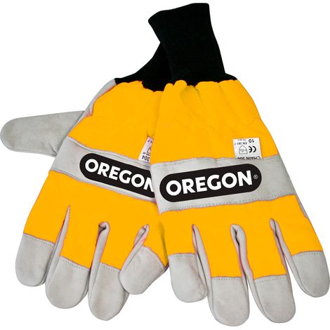 Oregon Arbeitshandschuhe aus Leder mit Schnittschutz (1/3)