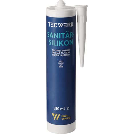 Sanitärsilikon weiß 310ml Kartusche TECWERK (1/2)