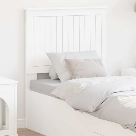vidaXL Tête de lit Blanc Bois d'ingénierie (1/5)