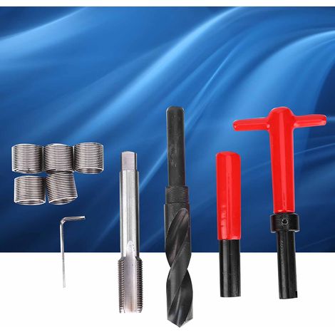 Kit de réparation de filetage 10 pièces, clé dynamométrique en acier inoxydable, insert fileté pour voiture M18x1,5 (1/5)