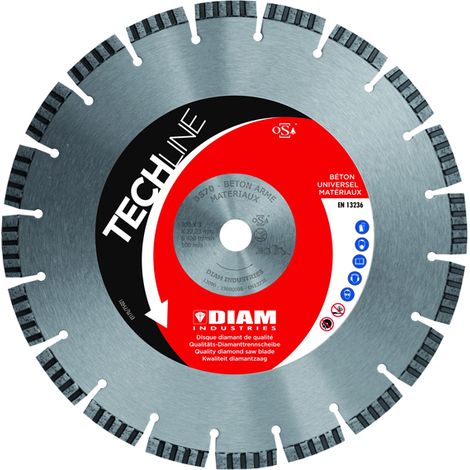 Disque Diamant D230 Beton-Materiaux Durs Bs 72 Diam Industries