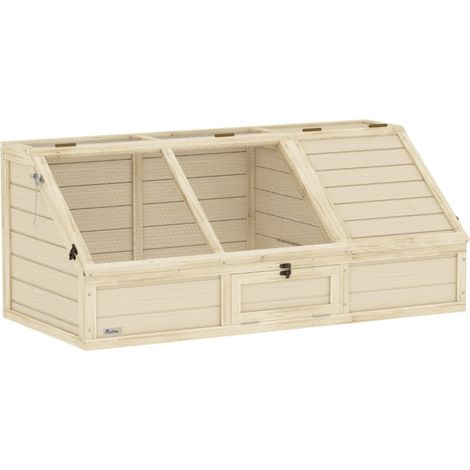 Enclos extérieur pour tortues - Terrarium naturel sans fond, facile à ouvrir - Habitat idéal pour reptiles et tortues 120x55x50cm (1/5)