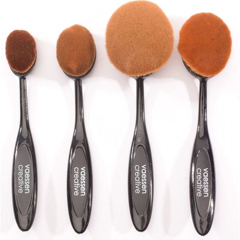 Pinceaux Mélangeurs 4 pcs - Brosse de Mélange pour Encre et Peinture - pour Cartes, Scrapbooking, Mixed Media et Loisirs Créatifs (1/5)