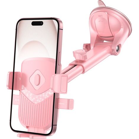 Support de téléphone pour voiture, support de fixation réglable pour grille d'aération, rotation à 360°, support de téléphone ultra stable (1/4)