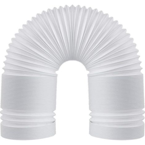 Teleskopschlauch aus PP-Stahldraht, universeller Abluftschlauch für tragbare Klimaanlagen, 5 Zoll (150 mm) Durchmesser, Rechtsgewinde.