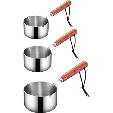 Lot de 3 mini-marmites à soupe, à porridge et à beurre ( ) (1/3)