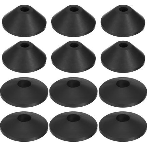 Toilette Boulon Caoutchouc Rondelle, 12pcs Conique Rondelles Toilette Réservoir Fuite Prévention Trousse pour Toilette Réservoir vers Cuve Boulons (1/5)