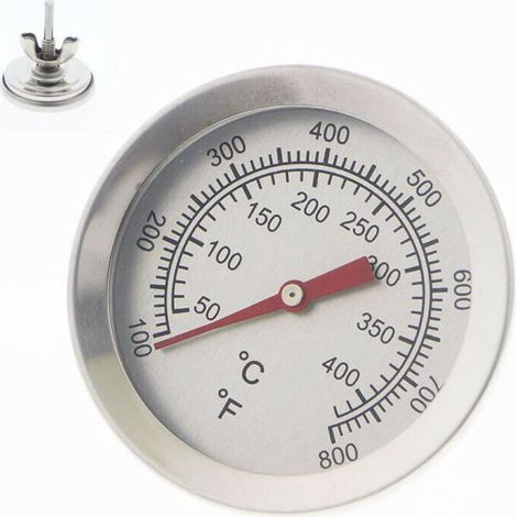 Thermomètre Barbecue en Acier Inoxydable, Thermomètres pour Barbecue, Fours à Pizza (1/4)