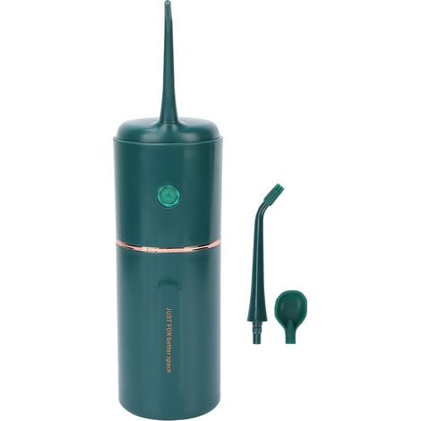 Hydropulseur électrique portable rechargeable pour le nettoyage des dents (vert) (1/5)
