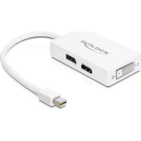 Adaptateur DeLOCK Adaptateur Mini DisplayPort vers VGA/HDMI/DVI (1/3)