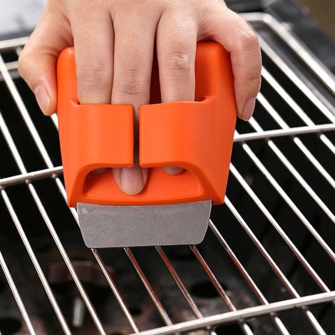Brosse De Nettoyage Four Grill - Lame En Acier Inoxydable Et Soies En Nylon - Pour Barbecue Charbon/Gaz/Céramique/Fumoir - 1 Pièce (1/4)