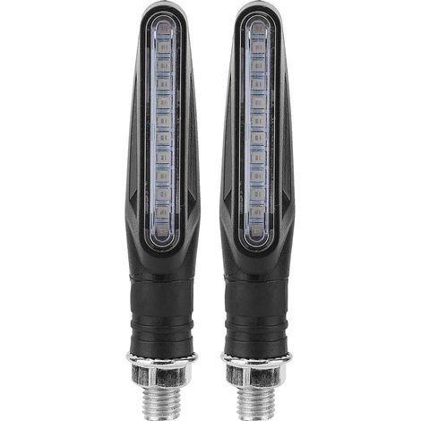 Indicatori di direzione, 1 paio di indicatori di direzione universali per moto a 12 LED, luminosi e resistenti all'acqua. (1/5)