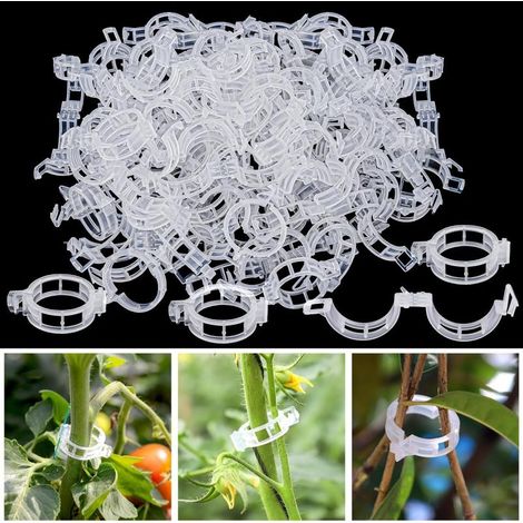 Lot de 300 clips support plantes clips plantes grimpantes jardin plastique (1/5)