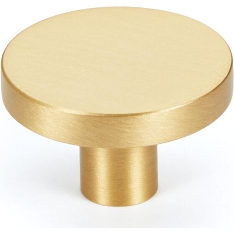 Lot de 12 boutons d'armoire de cuisine dorés, boutons en laiton massif pour tiroir de commode, poignées d'armoire de salle de (1/4)