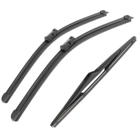 Balais d'essuie-glace avant et arrière pour Ford Fiesta MK6 (2008, 2009, 2010, 2011, 2012, 2013, 2014, 2015, 2016) 26" + 15" + 12" (1/5)