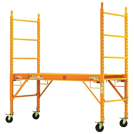 Matisère – Échafaudage roulant acier 3.20m – Charge max 450kg – Déplacement facile avec 4 roues – 9901A0100