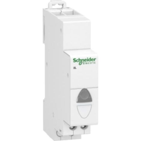 Schneider A9E18322 Modulare LED-Leuchtanzeige, weiß – Spannung 110 bis 230 V AC – Montage auf DIN-Schiene