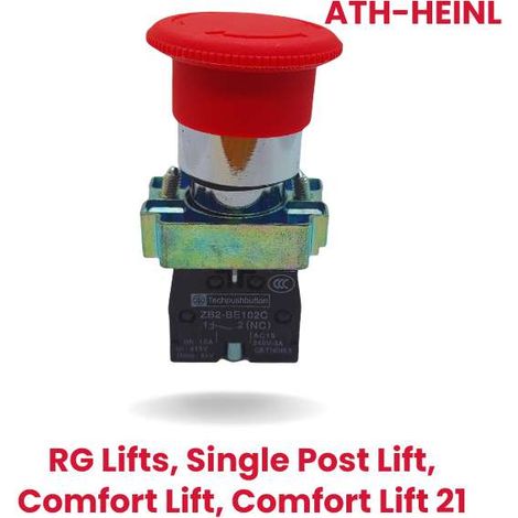 Repuesto ATH-Heinl: Botón de emergencia (parada) RG Lifts, Elevador de un solo poste, Elevador Comfort, Elevador Comfort 21 (1/5)